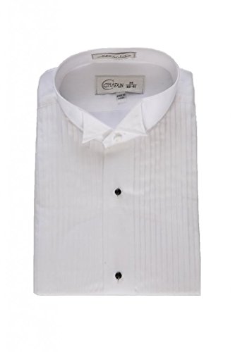 White Chaplin Tuxedo Shirt, Plus 