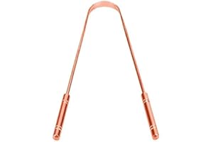 Pure Copper Tongue Cleaner – 100% Copper Tongue Scraper for Men & Women | Ayurvedic Oral Care Tool for Fresh Breath, Improved