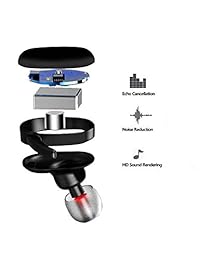 Auriculares inalámbricos, XG WIN Bluetooth 5.0 Deep Bass True inalámbricos, Auto Pair 3D estéreo sonido a prueba de sudor mini auriculares Bluetooth con micrófono integrado para deporte correr gimnasio