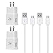 2 Pack Chargers Cables Compatible with HTC One M8, Compatible with Samsung Galaxy J7 Series, Galaxy J3 Eclipse/J3 V/Emerge/Mission, Compatible with Verizon Ellipsis 8 Tablet USB Data Sync Cords