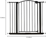Regalo Safety Arched Baby Gate Bronze 75-87 cm Extension Included view 6