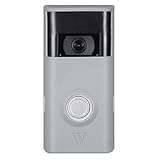 Wasserstein Colorful & Protective Silicone Skins for Ring Video Doorbell 2 - Protect and Camouflage your Ring Video Doorbell 2 with these UV light- and weather-resistant silicone skins (Grey)