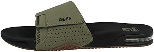 Reef Mens Fanning Slide | Bottle Opener Sandal, Olive/Gum  display picture 2