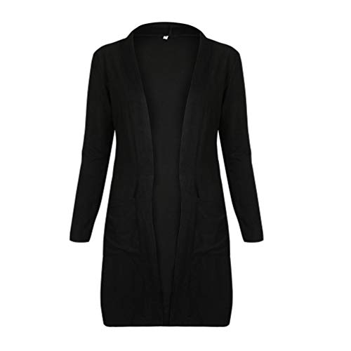 Liraly Womens Coats, Big promotion! New Fashion Womens Long Jackets Autumn Solid Ladies Coat Outwear Cardigan Overcoat (US-4 /CN-S,Black ) - Thumbnail 6