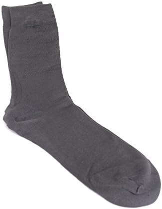 Diabetic Luxury Collection Cotton Blend Brown Over The Calf Solid Socks