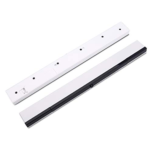 KIMILAR Replacement Wireless Sensor Bar Compatible with Nintendo Wii and Wii U Console, Sensor Signal Receiver Infrared Ray Inductor for Wii with Stable Stand and 4 AAA Batteries(White) - Thumbnail 4