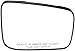 Dorman 56567 Nissan Rogue Passenger Side Heated Plastic Backed Door Mirror Glass
