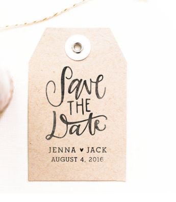 Save The Date Self Encrage Personnalise Tampon 30 X 50 Mm