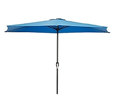 Amazon Com Trademark Innovations Patumb Tan Patio Half Umbrella 9 Diameter Garden Outdoor