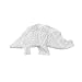 Nylabone Dental Dinosaur Power Chew Durable Dog Toy, Chicken, 1 count, Regular