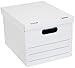 Amazon Basics Basic Duty Storage/Filing Boxes with Lift-Off Lid - Pack of 12, Legal / Letter