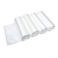 6 Gallon Small Clear Office Trash Bags, Wastebasket Trash Can Liners, Garbage Bags for Restroom, Home Bins, 100 Counts