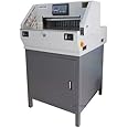 19.3" Electric Stack Paper Cutter Programmable with Extra Blade and Pad (Industrial, Heavy Duty)