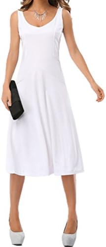 LIMG Women Halter Loose Fit Sleeveless Summer Beach Casual Dress