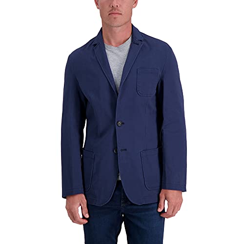 Haggar Men’s Smart Wash Performance Blazer & Jackets, Midnight, 40-42-S