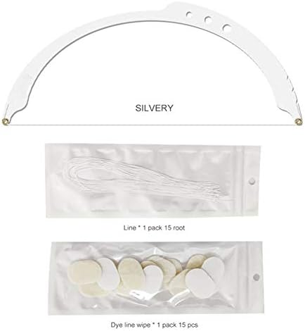 Marker Ruler Bow Eyebrow Tattoo Measuring Tool Flexible, Easy to Use and Corrosion Resistance for Beauty Salon or Home Personal Makeup (Color : Silver)