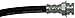 Dorman H380354 Front Passenger Side Brake Hydraulic Hose Compatible with Select Ford Models