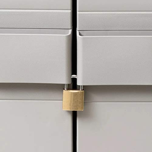 Dioche Gartenschrank, Mehrzweckschrank aus Polypropylen, Hochschrank für den Außenbereich, 4 Etagen mit 2 Türen für den… – Bild 4