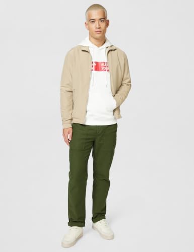 Sweat à Capuche Homme Terry Box Graphic Regular Fit, Blanc (Bright White), M