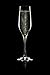 Stolzle Eclipse Crystal Glass Champagne Flutes, 6.25 oz (Set of 6)