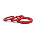 Lynk Pleasure Products Silicone Cock Ring Erection Enhancing 3 Pack Red, Medical Grade Silicone Penis Enhancer Set for Men, Last Longer & Get Harder