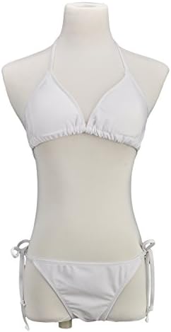 HERRICO Women Classic Solid White Swimwear Sexy Bikini Two Piece Suits XXL