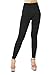 D&K Monarchy Women Seamless Thick Fleece Full Length Leggings, Black (Thick), Plus Size (12-24)