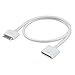 HIOTECH Premium Dock Extender Extension Cable with 17 Core version Support Audio Video Signal, Sync Charger for iPhone 4 4S 3GS 3G iPod Touch iPad iPad 2- white