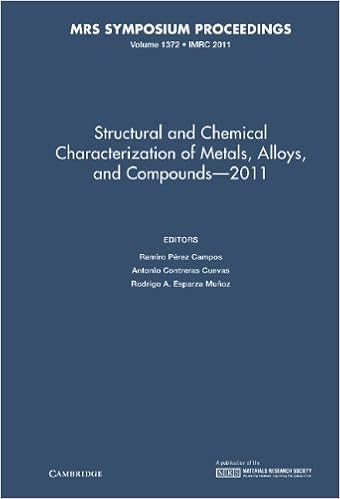 Amazon Com Structural And Chemical Characterization Of Metal Alloys And Compounds 2011 Volume 1372 Mrs Proceedings 9781605113494 Campos Ramiro Perez Contreras Cuevas Antonio Esparza Munoz Rodrigo A Books