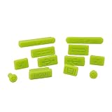 Casiii Anti dust Plug Set for Apple MacBook Pro with Retina and MacBook Air with Accessories and Keyboard Cover - Green