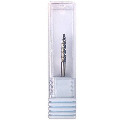 Pana 3/32" Under Nail Cleaner Safety Nail Carbide Bit - Silver Color (Grit: Extra Fine - XF) for Electric Dremel Drill Machine