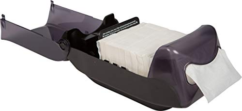 San Jamar H5003 Venue Countertop Interfold Napkin Dispenser, 550 Capacity, 8" Width x 7-1/4" Height x 15-3/4" Depth, Black Pearl