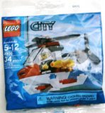 LEGO City Mini Figure Set 4900 Fire Helicopter - Bagged (34 pieces)