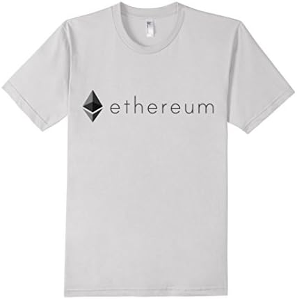 Men's Ethereum - Bitcoin Blockchain Company Tech Tee - Large Silver