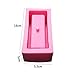 nattiness Silicone Mold Rectangular Flower Pot Silicone Mold, Succulent Plant Flower Pot Silicone Mold DIY Ashtray Candle Holder Mould Clear Water Concrete Cement Flower Pot