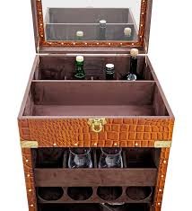 Aerikle Gift Leather Bar Cabinet