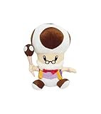 Mario Bro: 10-inch Mushroom Brown Toadsworth Plush Toad Doll