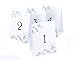 Hortense B. Hewitt Table Number Tents, 1-40, Grey Flourish
