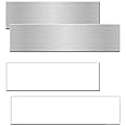 Nap Tags Aluminum Office Nameplates – Blank Sublimation Plates, 8" x 2", Pack of 10, Perfect for Professional Labeling, Office Organization, and Custom Engraving.