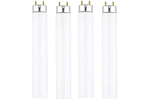 DYSMIO F32T8 32-Watt 48-inch Tube Light Bulb, 4100K, 2950 Lumen, G13 Medium Bi-Pin Base T8 Fluorescent Light Bulb with Cool White Light - Pack of 4