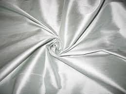 GaanZaLive36 100% Natural Soft Plain / Dupioni Silk Fabric By the Yard (40 inch W, Dupioni, Periwinkle Blue # D-80061)