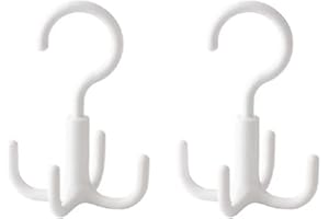 Rotating Scarf Hanger,Belt Hanger Scarf Tie Rack,Closet Hanging Organizer Storage Purse Rack Holder Hook Handbag 360 Degree R