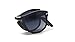 Persol Man Sunglasses Black Frame, Light Blue Lenses, 54MM