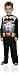 Batman Big Boys' Batman Costume Poly Cape Set, Black, X-Small