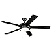 Westinghouse Lighting 7801665 Comet 52-Inch Matte Black Indoor Ceiling Fan, Light Kit with Frosted Glass primary