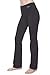 NIRLON Yoga Pants for Women High Waisted Tummy Control Workout Leggings Straight Leg (L, Charcoal 32″ Inseam)thumb 2