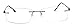 Agstum Titanium Alloy Flexible Rimless Hinged Frame Optical Eyeglasses Frames
