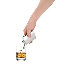 True Silver Flask Screw Top for Alcohol-Liquor Men