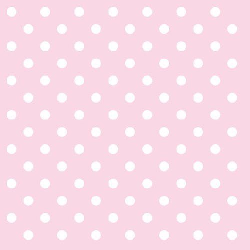 40 Tissue Luncheon Napkins 13x13" Pink Polka Dots Baptism Christening Table Decoration Shower Baby Girl Party Event