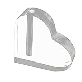 DeFaith® Acrylic Heart Base Vase for Gold Foil Rose